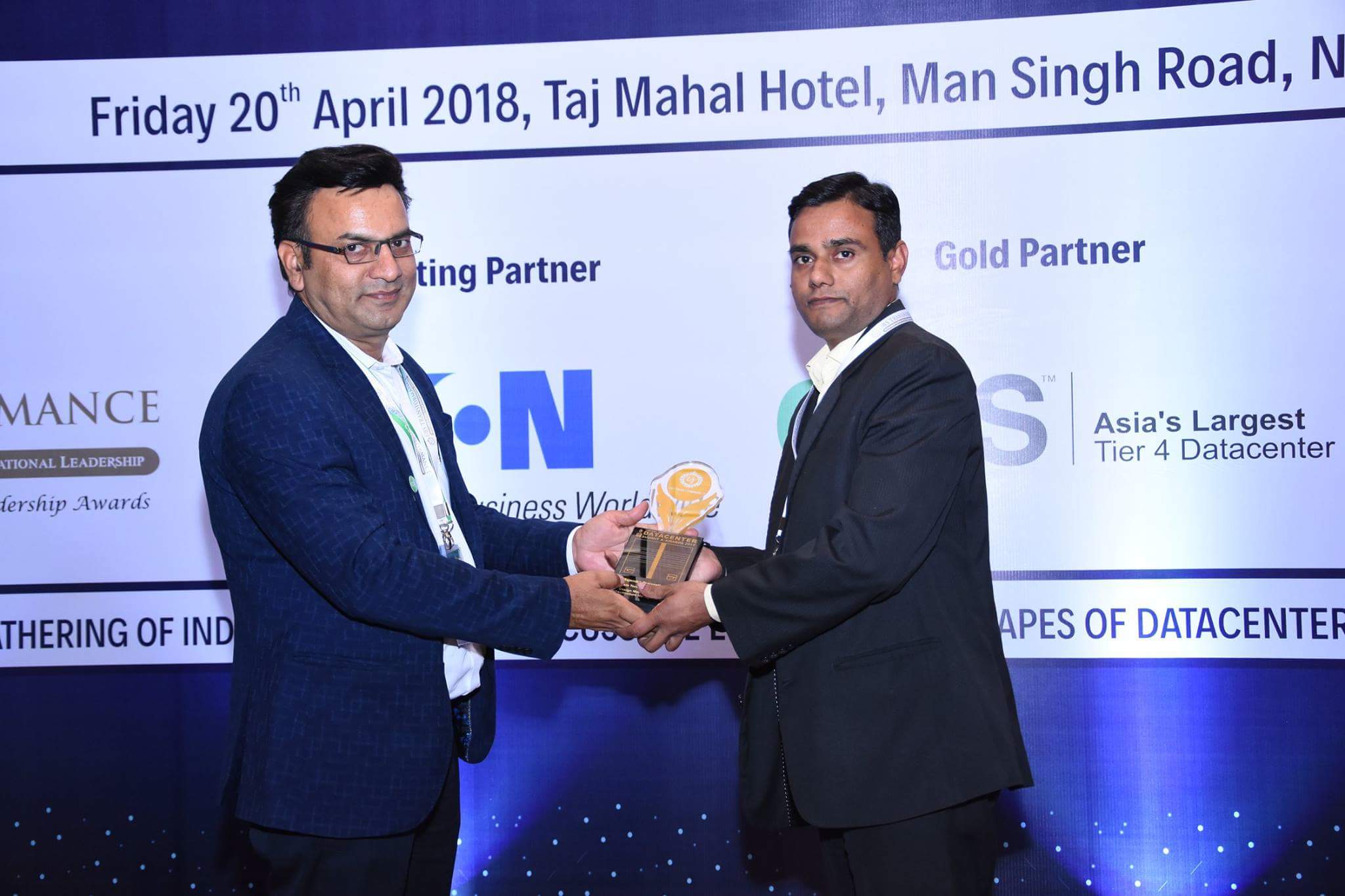 Indo Asia Global Technologies DATA CENTRE SUBMIT & Awards 2018, New DELHI , in INDIA for BEST IT Infrastructures & Software Management